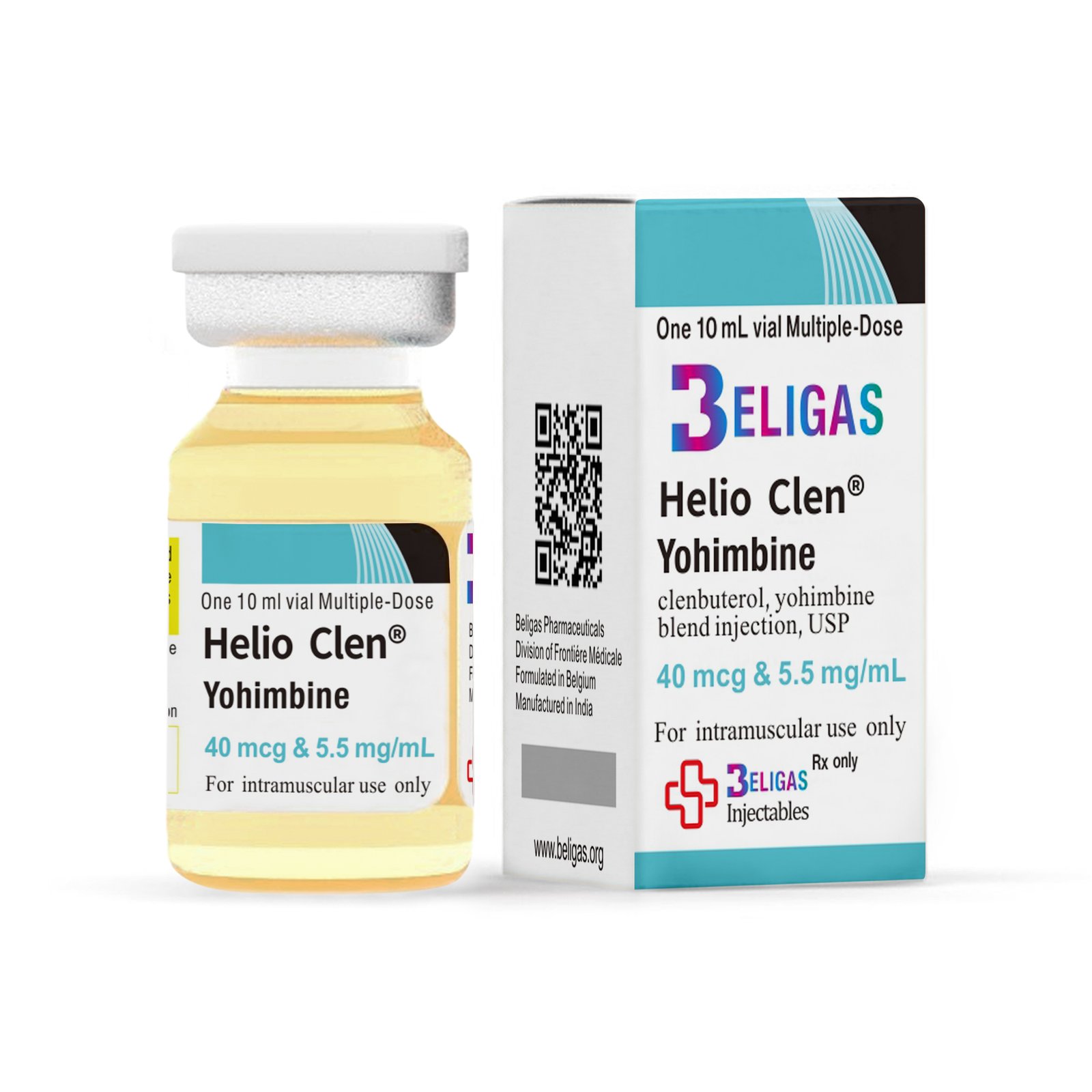 Helio Clen® Yohimbine<p class="fgs"> Clenbuterol, Yohimbine Blend 40mcg & 5.5m</p>